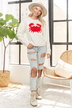 Load image into Gallery viewer, Chesapeake Charm Crab Sweater (Available in Curvy)