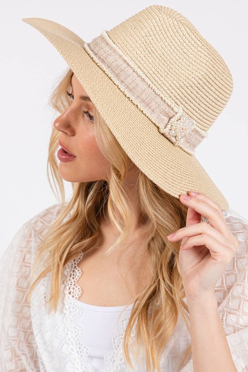 Shabby chic hat Shabby Chic Lace Bucket Hat: Handmade Crochet Floral Boho  main image 2