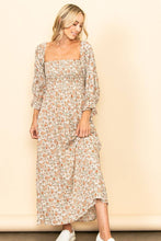 Load image into Gallery viewer, Rustic Nights Smocked Floral Maxi Dress