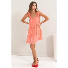 Load image into Gallery viewer, Coral Reef Ruffle Extra Mini Junior/ Petite Dress