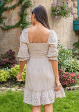 Load image into Gallery viewer, Bohemian Bliss Eyelet Embroidered Dress (2 colors)