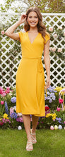 Load image into Gallery viewer, Oh Sunny Day Knit Midi Wrap Dress