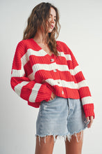 Load image into Gallery viewer, Candy Stripes Oversized Cardigan