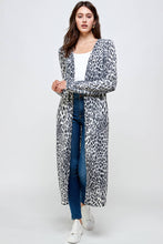 Load image into Gallery viewer, Wild about You Leopard Brushed Long Duster Cardigan (2 colors)