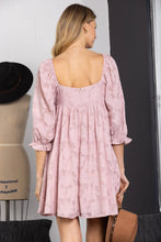 Load image into Gallery viewer, Dusty Rose Pocketed Babydoll Dress