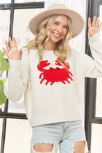 Load image into Gallery viewer, Chesapeake Charm Crab Sweater (Available in Curvy)