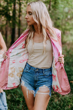 Load image into Gallery viewer, Pink Rodeo Metallic Faux Leather Blazer