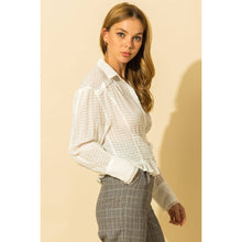 Load image into Gallery viewer, Too Bad Smocked Semi-Sheer Blouse