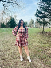 Load image into Gallery viewer, Holiday Truck Memories Flannel Dress