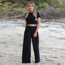 Load image into Gallery viewer, Beaches & Bonfires Pant/ Crop Top Set
