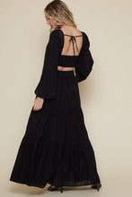 Load image into Gallery viewer, Desert Bloom Eyelet Crop Top/ Maxi Skirt Set (Sold Separately)