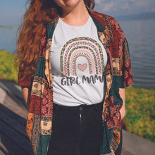 Load image into Gallery viewer, Girl Mama Rainbow Graphic T-Shirt