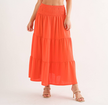 Load image into Gallery viewer, Sweet Papaya Smocked Maxi Skirt