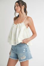 Load image into Gallery viewer, Whisper Sweet Nothings Embroidered Top (last one L)
