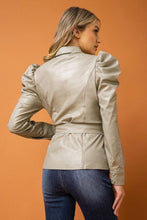 Load image into Gallery viewer, Emerald Envy Faux Leather Top
