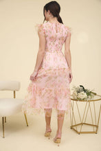 Load image into Gallery viewer, Delicate Delight Summer Floral Tulle Midi Dress
