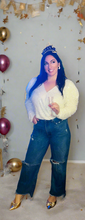 Load image into Gallery viewer, Winter White Wonderland Sequin Bodysuit (Curvy Collection)