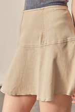 Load image into Gallery viewer, Sun-kissed Khaki Mini Skirt
