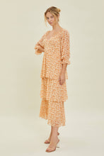 Load image into Gallery viewer, Prairie Chic Ditsy Floral Apricot Buster Dress