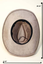 Load image into Gallery viewer, Gone Country Turquoise Oval Stone Strap Cowboy Hat (black or taupe)