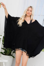 Load image into Gallery viewer, Summer Days Tassel Coverup Poncho