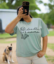 Load image into Gallery viewer, Doodle Mama T-shirt (available in curvy/ 2 colors)