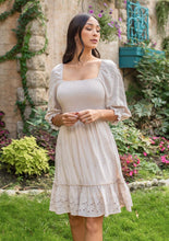 Load image into Gallery viewer, Bohemian Bliss Eyelet Embroidered Dress (last one s)
