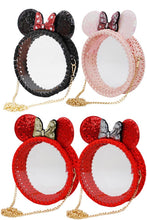 Load image into Gallery viewer, Life’s Better with a Bow Sequin Clear Acrylic Crossbody Bag