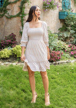Load image into Gallery viewer, Bohemian Bliss Eyelet Embroidered Dress (2 colors)
