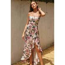 Load image into Gallery viewer, Morning Meadow Lace Up Back Ruffled Maxi Dress