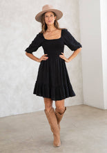 Load image into Gallery viewer, Bohemian Bliss Eyelet Embroidered Dress (2 colors)