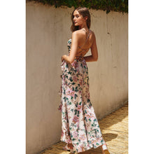 Load image into Gallery viewer, Morning Meadow Lace Up Back Ruffled Maxi Dress