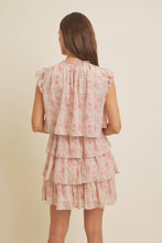 Load image into Gallery viewer, Romantic Ruffles Floral Chiffon Dress (last one M)