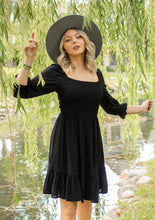 Load image into Gallery viewer, Bohemian Bliss Eyelet Embroidered Dress (2 colors)