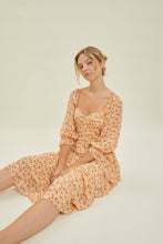 Load image into Gallery viewer, Prairie Chic Ditsy Floral Apricot Buster Dress