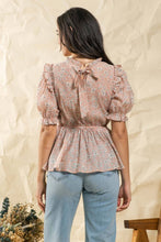 Load image into Gallery viewer, Spring has Sprung Puff Sleeve Floral Top (2 colors)