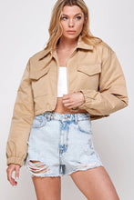 Load image into Gallery viewer, Crisp Cool Days Cropped Padded Jacket