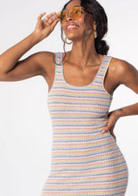 Load image into Gallery viewer, Across the Rainbow Stripes Cross Back Maxi Dress