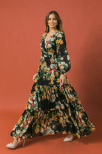 Load image into Gallery viewer, Sweet Floral Long Sleeve Maxi Dress