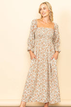 Load image into Gallery viewer, Rustic Nights Smocked Floral Maxi Dress