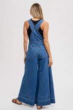 Load image into Gallery viewer, Walking on a Dream Denim Wide Leg Overalls