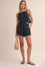 Load image into Gallery viewer, The Summer Staple Linen Crop Top Shorts Set