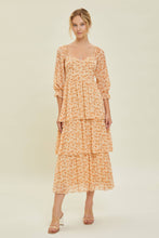 Load image into Gallery viewer, Prairie Chic Ditsy Floral Apricot Buster Dress