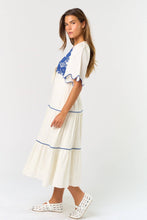 Load image into Gallery viewer, Embroidered Elegance Midi Dress
