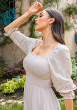 Load image into Gallery viewer, Bohemian Bliss Eyelet Embroidered Dress (last one s)