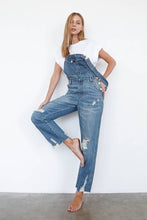 Load image into Gallery viewer, Distressed Raw Hem Straight Overalls
