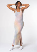 Load image into Gallery viewer, Across the Rainbow Stripes Cross Back Maxi Dress
