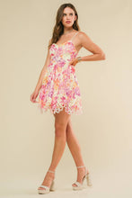 Load image into Gallery viewer, Watercolor Lace Floral Dress (last one L)