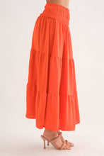 Load image into Gallery viewer, Sweet Papaya Smocked Maxi Skirt