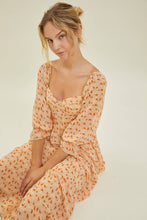 Load image into Gallery viewer, Prairie Chic Ditsy Floral Apricot Buster Dress